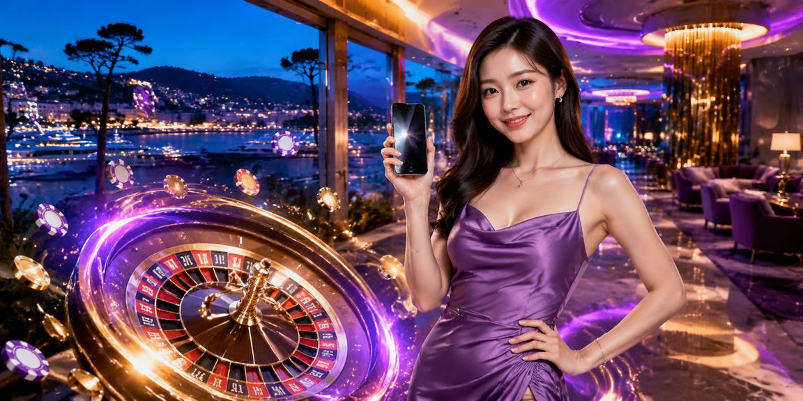 Bàn roulette ánh đèn neon lung linh về đêm tại Đà Lạt