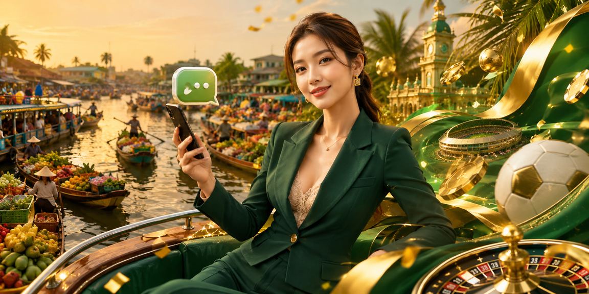 Người dùng miền Tây Mekong chơi casino mobile trong lễ hội địa phương