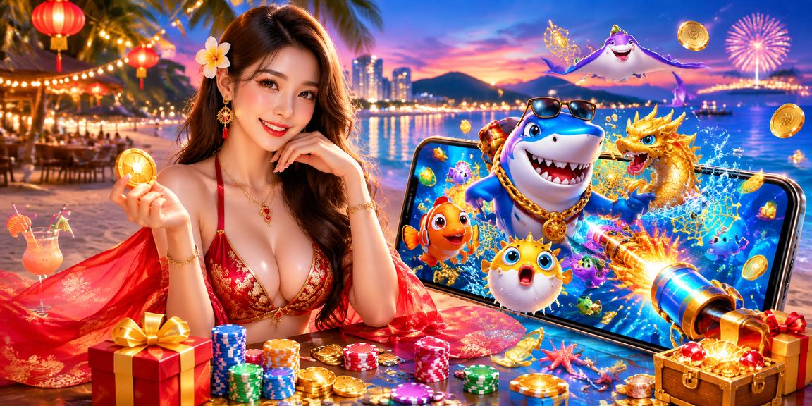 Người dùng Vũng Tàu chơi bắn cá trực tuyến trên bãi biển qua điện thoại
